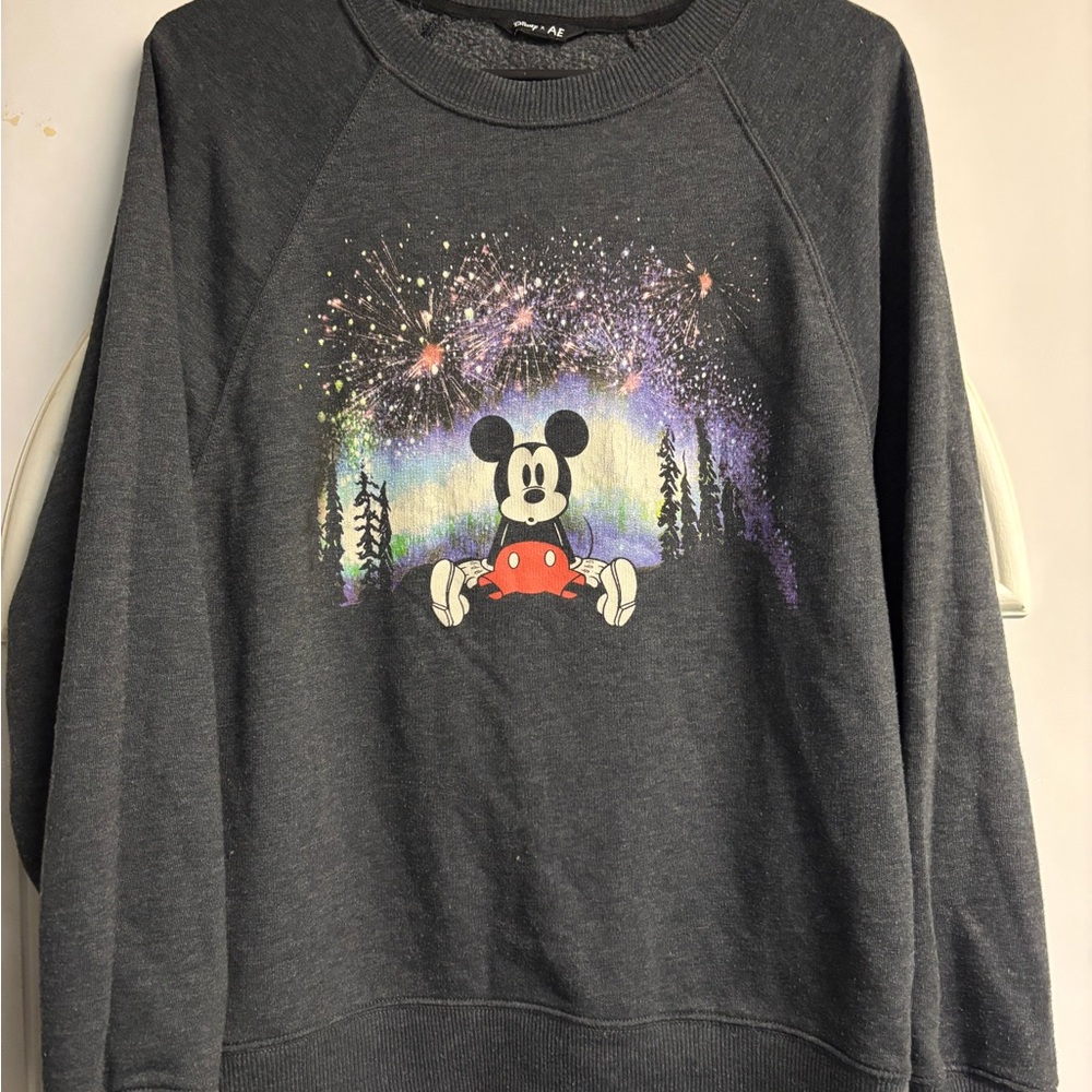 Disney Gray Mickey Mouse Sweater